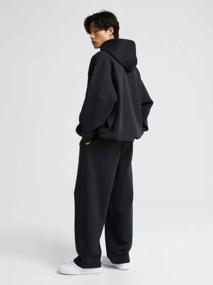 430 GSM Drop Shoulder Hoodie - Cosmic Black