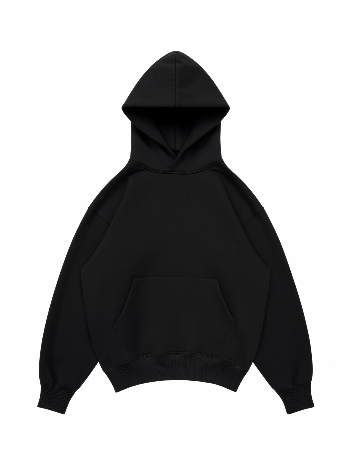 430 GSM Drop Shoulder Hoodie - Cosmic Black
